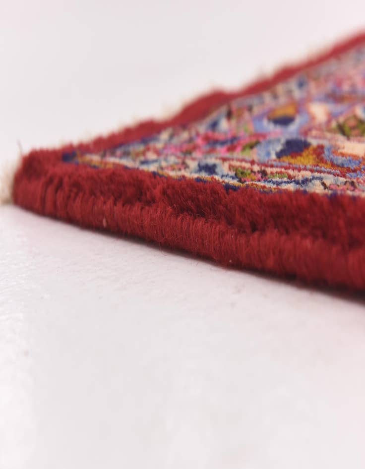 Detail image of  9' 8 x 12' 8  Hand Knotted Mashad Persian Wool Rug