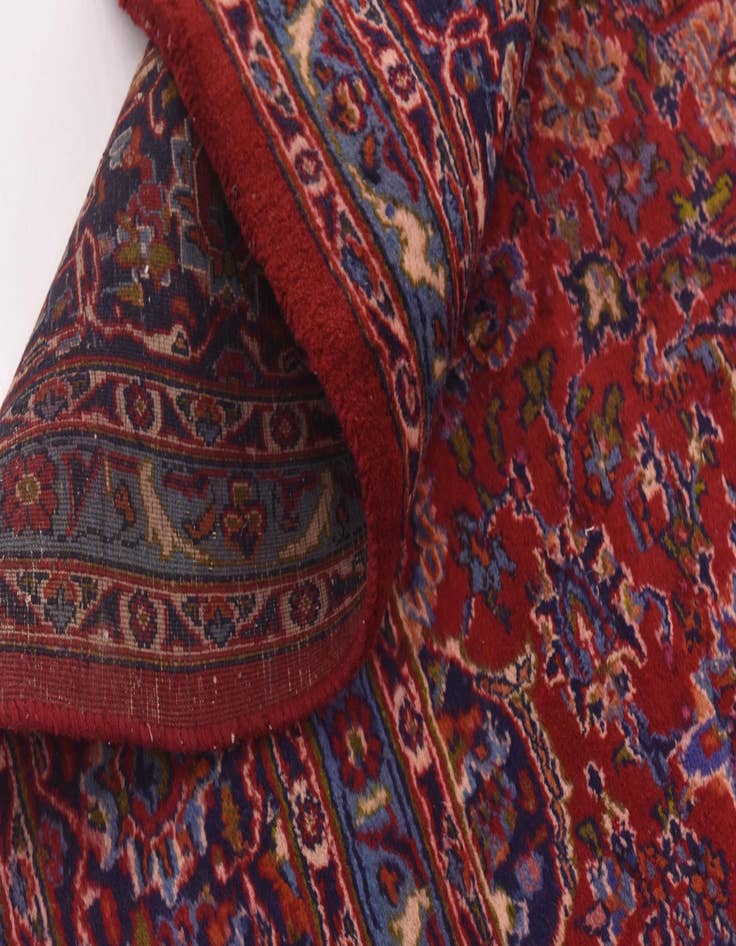 Detail image of  10' x 12' 10  Hand Knotted Mashad Persian Wool Rug