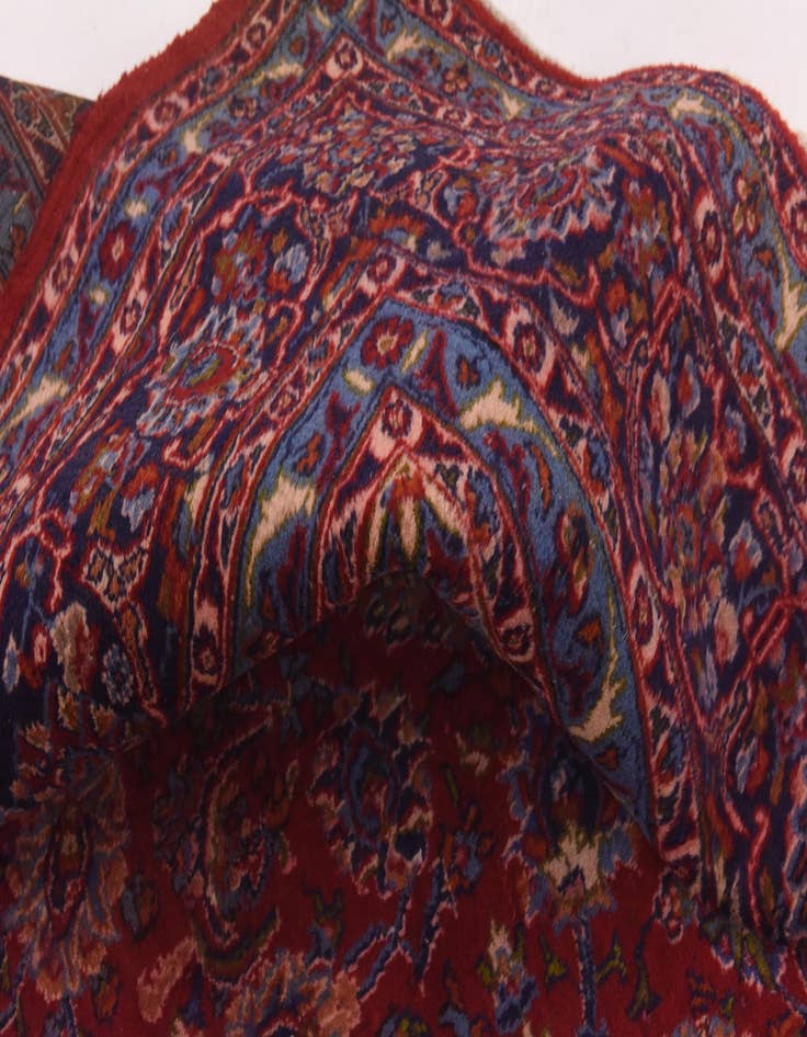 Detail image of  10' x 12' 10  Hand Knotted Mashad Persian Wool Rug