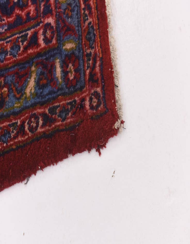 Detail image of  10' x 12' 10  Hand Knotted Mashad Persian Wool Rug