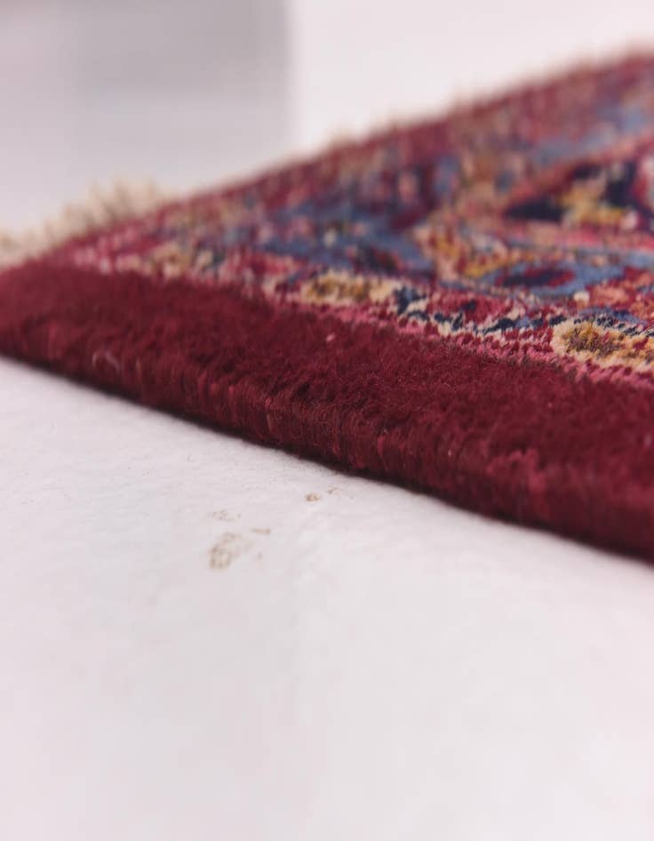 Detail image of  9' 9 x 12' 9  Hand Knotted Mashad Persian Wool Rug