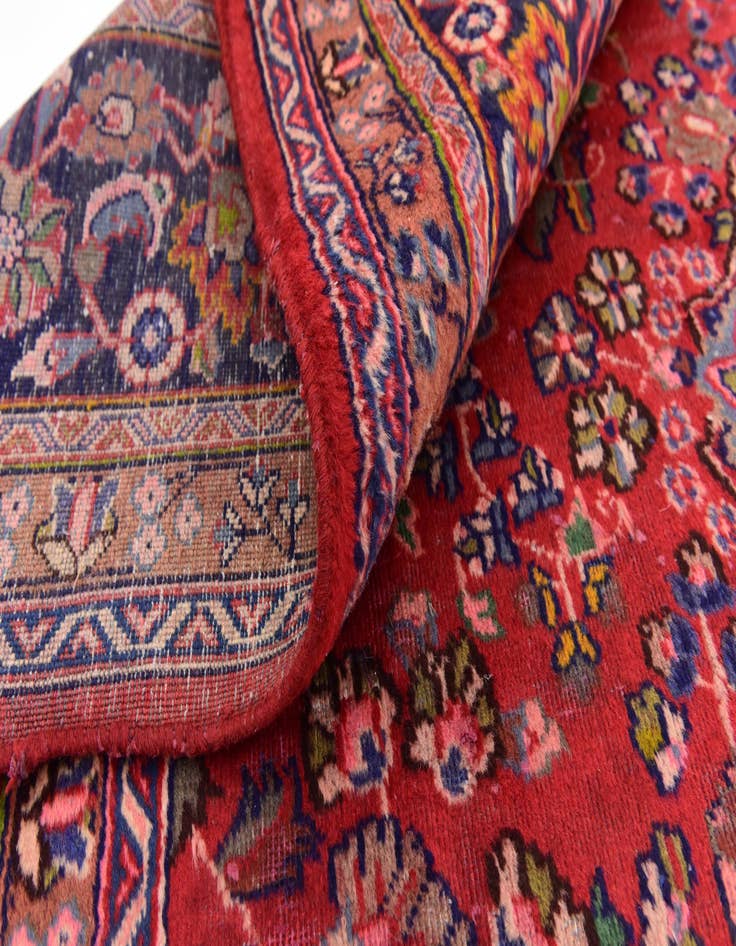 Detail image of  9' 6 x 12' 5  Hand Knotted Mashad Persian Wool Rug