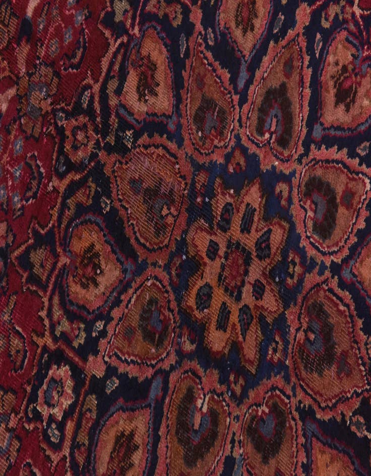 Detail image of  9' 8 x 12' 6  Hand Knotted Mashad Persian Wool Rug