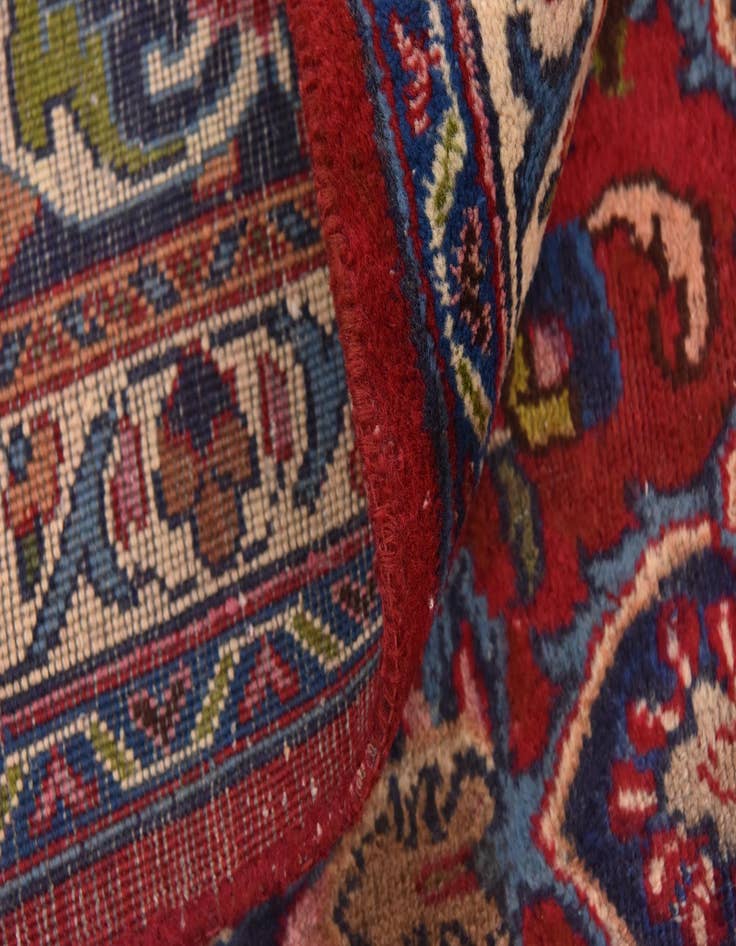 Detail image of  9' 7 x 12' 5  Hand Knotted Mashad Persian Wool Rug