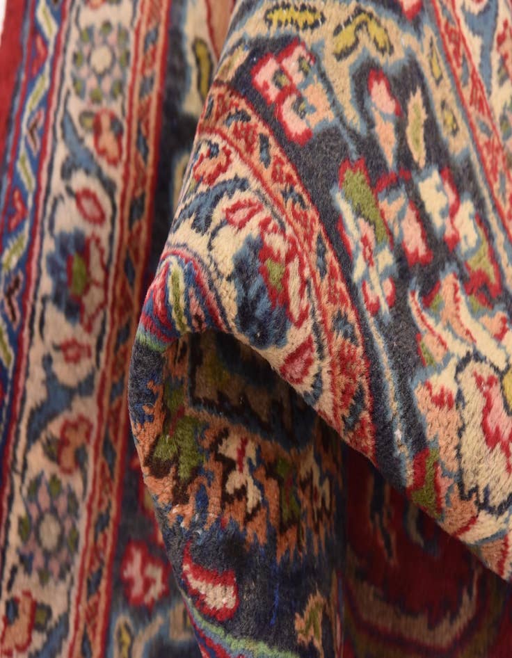 Detail image of  9' 7 x 12' 5  Hand Knotted Mashad Persian Wool Rug