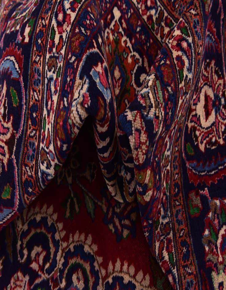 Detail image of  10' 2 x 12' 10  Hand Knotted Mashad Persian Wool Rug