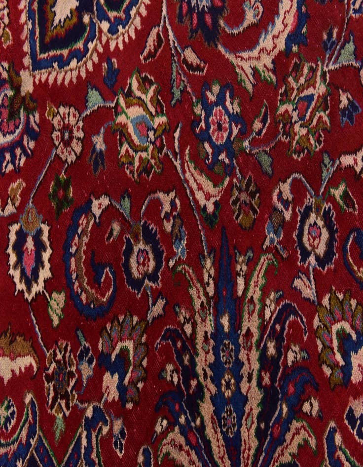 Detail image of  10' 2 x 12' 10  Hand Knotted Mashad Persian Wool Rug