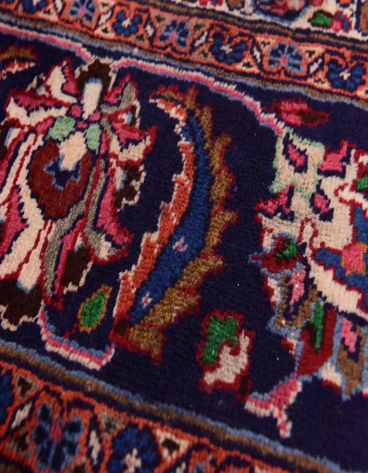 Detail image of  10' 2 x 12' 10  Hand Knotted Mashad Persian Wool Rug