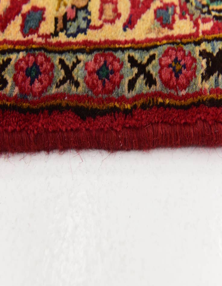 Detail image of  6' 5 x 9' 6  Hand Knotted Mashad Persian Wool Rug