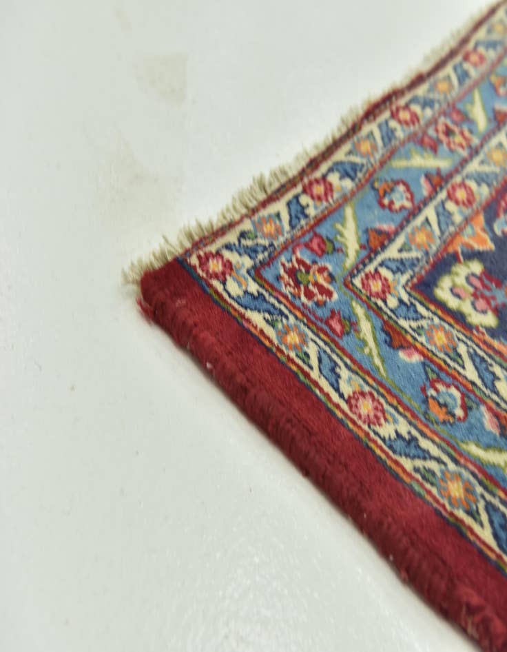 Detail image of  10' x 12' 8  Hand Knotted Mashad Persian Wool Rug