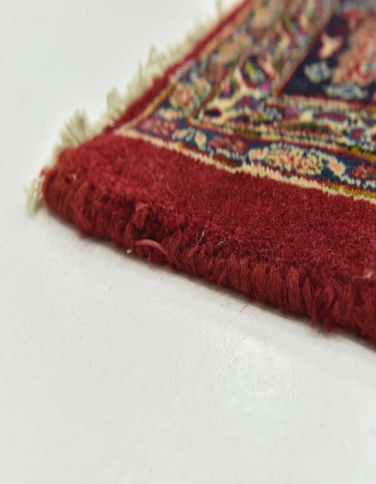 Detail image of  9' 9 x 13' 2  Hand Knotted Mashad Persian Wool Rug