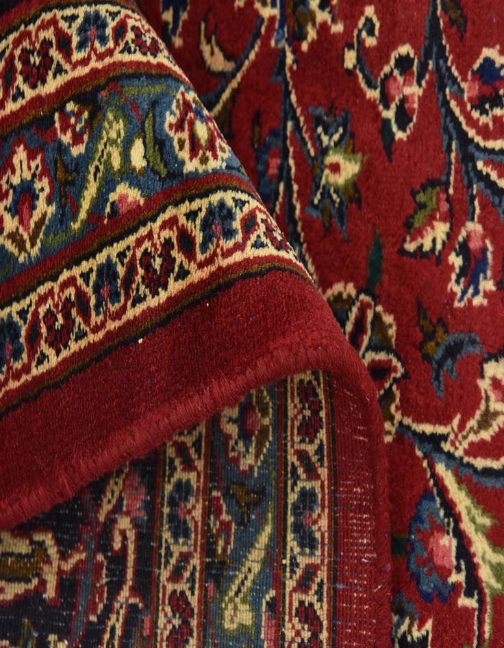 Detail image of  9' 10 x 12' 10  Hand Knotted Mashad Persian Wool Rug