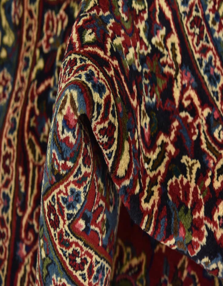 Detail image of  9' 10 x 12' 10  Hand Knotted Mashad Persian Wool Rug
