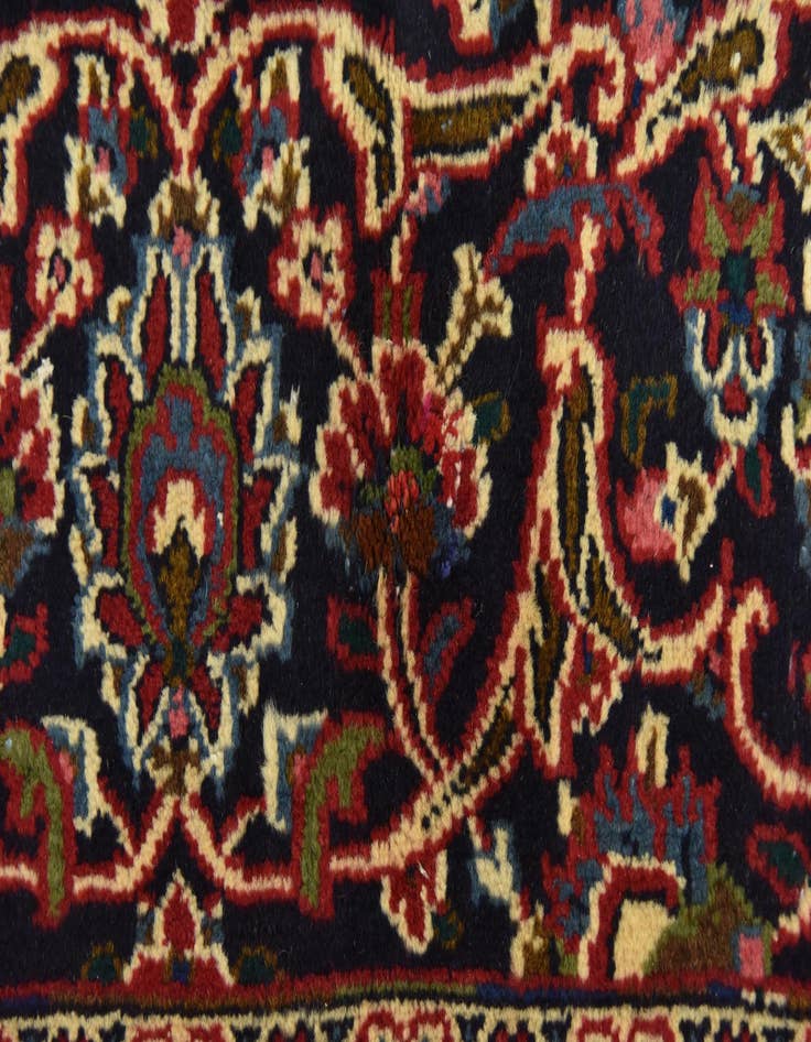 Detail image of  9' 10 x 12' 10  Hand Knotted Mashad Persian Wool Rug