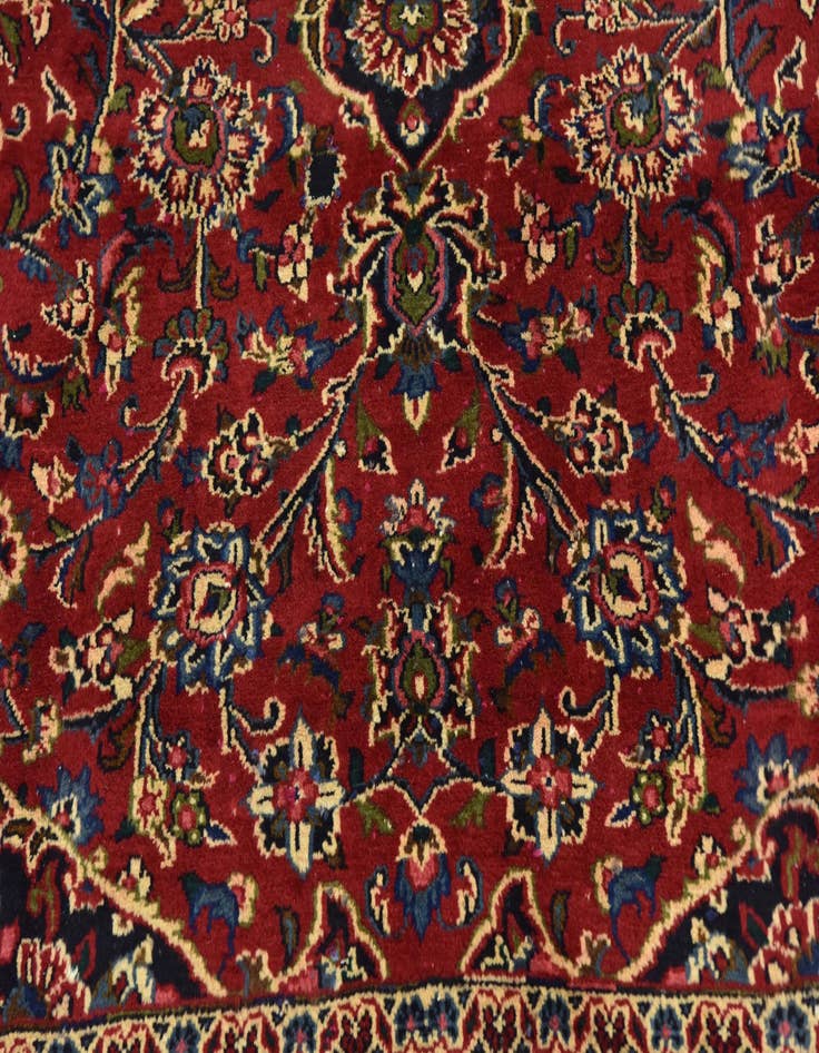 Detail image of  9' 10 x 12' 10  Hand Knotted Mashad Persian Wool Rug