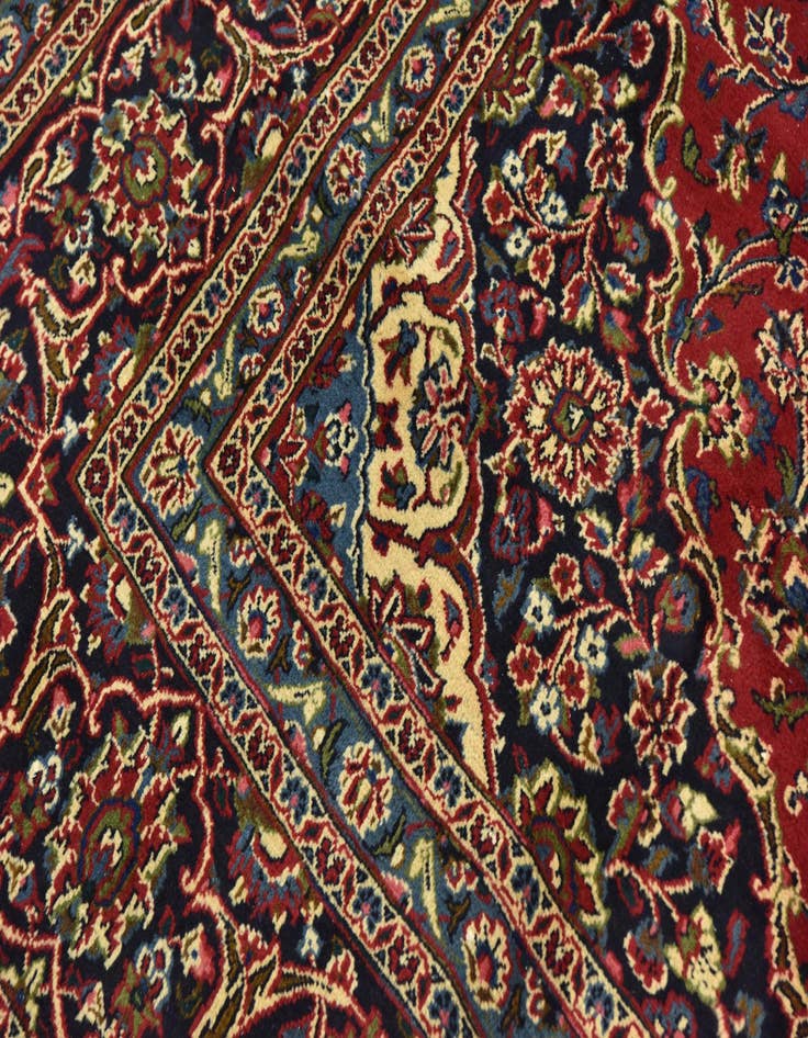 Detail image of  9' 10 x 12' 10  Hand Knotted Mashad Persian Wool Rug