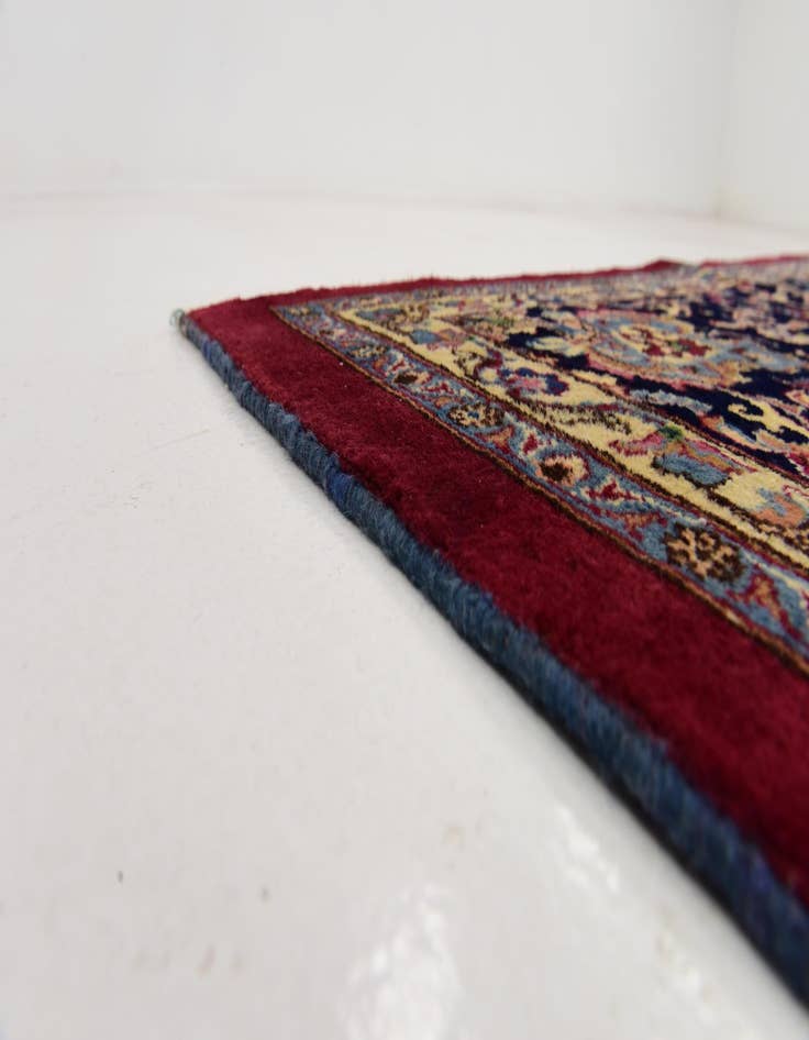 Detail image of  10' x 13'  Hand Knotted Mashad Persian Wool Rug