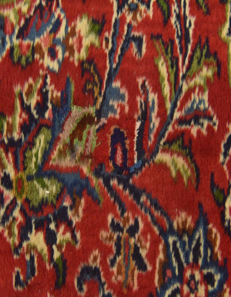 Detail image of  9' 8 x 12' 9  Hand Knotted Mashad Persian Wool Rug