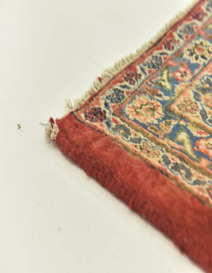 Detail image of  9' 8 x 12' 9  Hand Knotted Mashad Persian Wool Rug