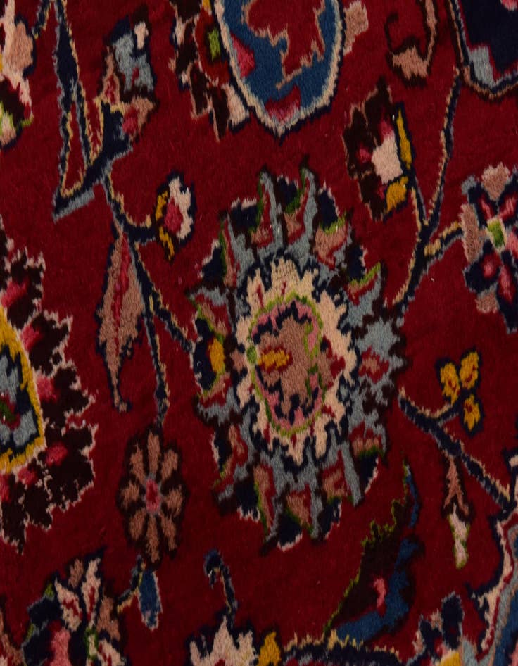 Detail image of  9' 8 x 13'  Hand Knotted Mashad Persian Wool Rug