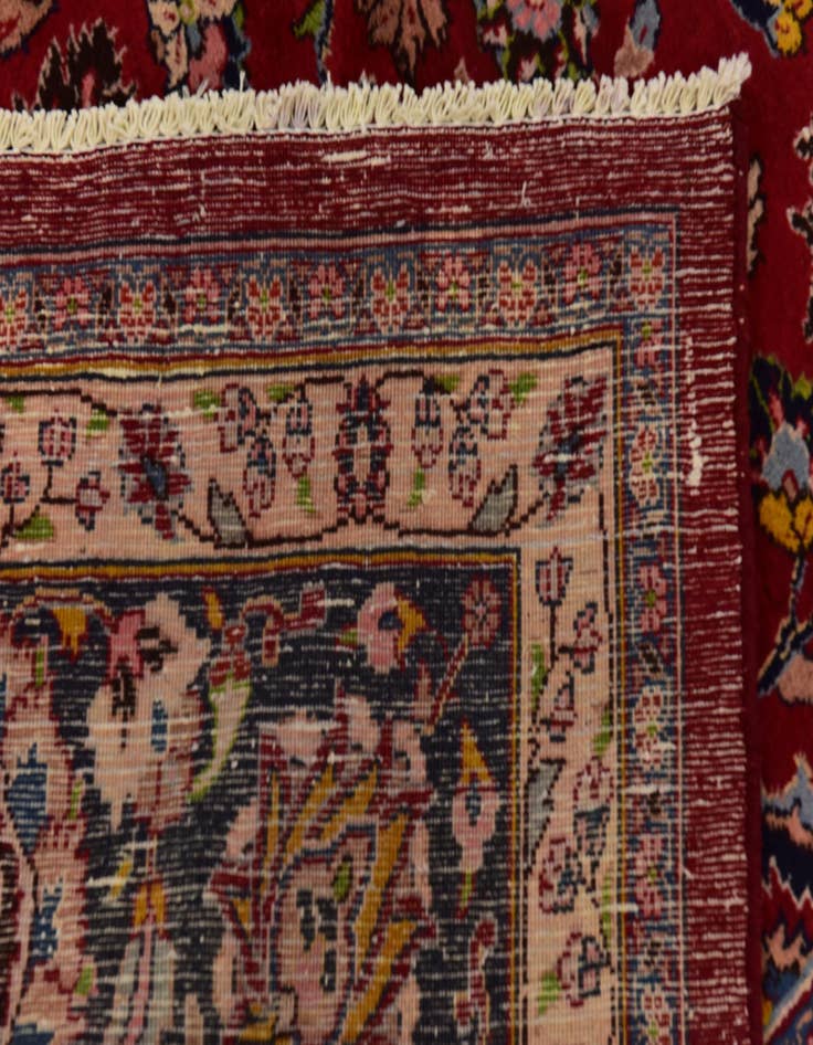 Detail image of  9' 8 x 13'  Hand Knotted Mashad Persian Wool Rug