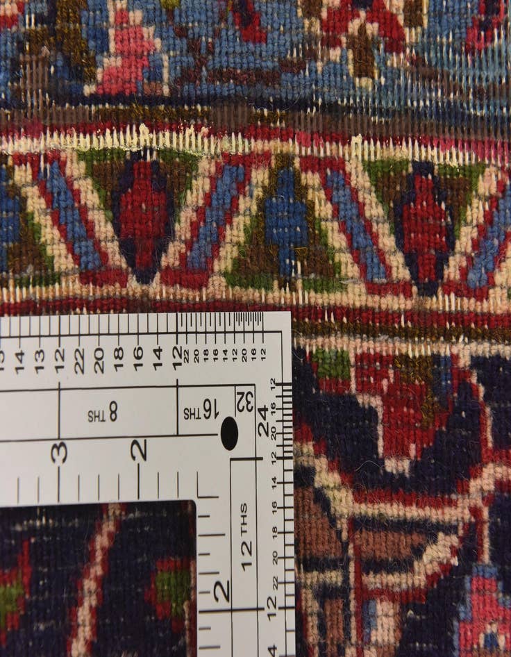 Detail image of  9' 7 x 12' 10  Hand Knotted Mashad Persian Wool Rug