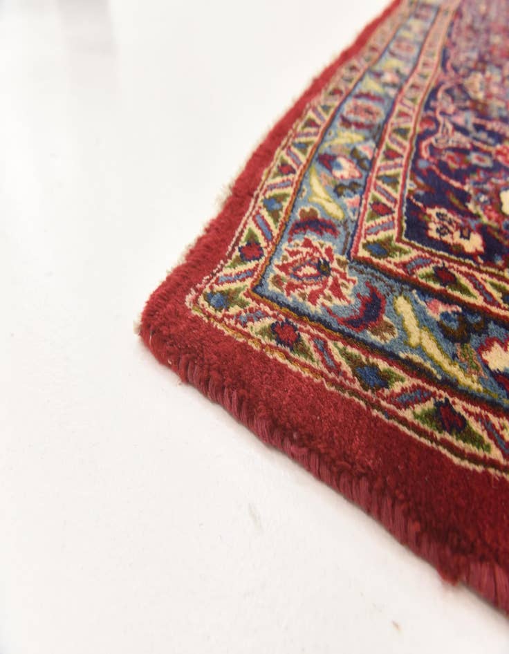 Detail image of  9' 7 x 12' 10  Hand Knotted Mashad Persian Wool Rug