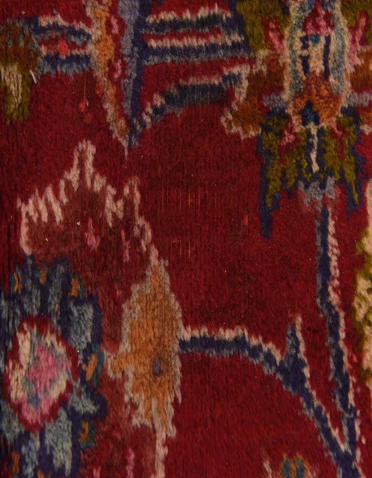 Detail image of 9' 9 x 13' Hand Knotted Mashad Persian Wool Rug
