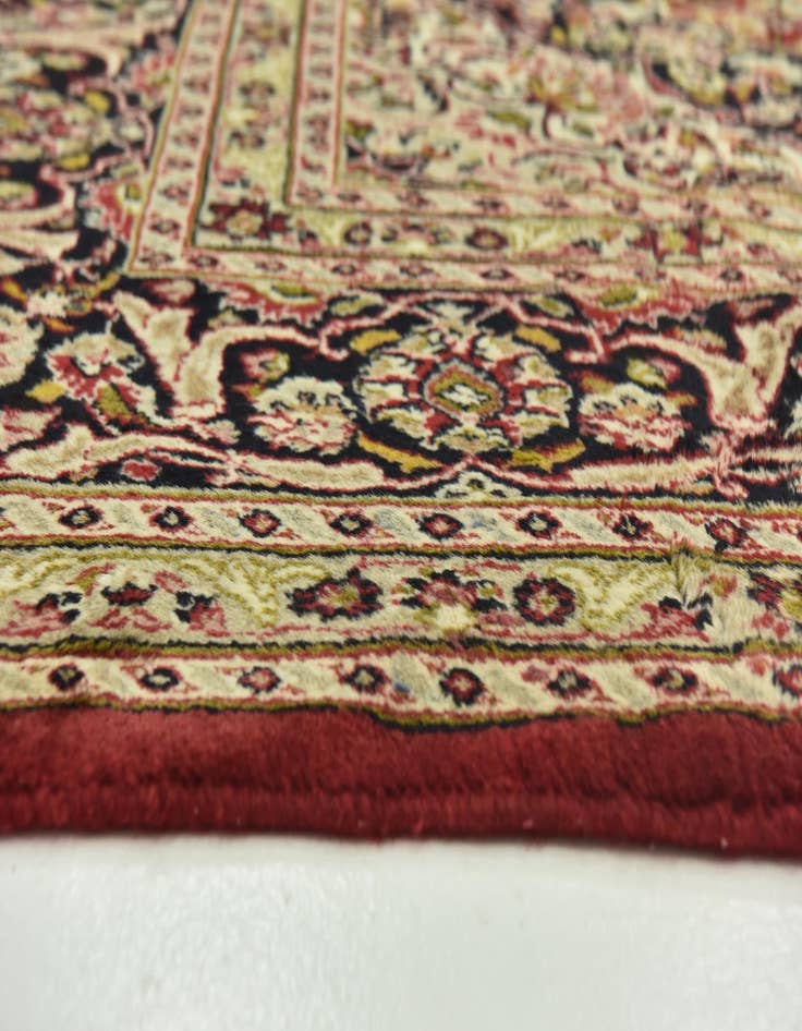 Detail image of 9' 8 x 13' Hand Knotted Mashad Persian Wool Rug