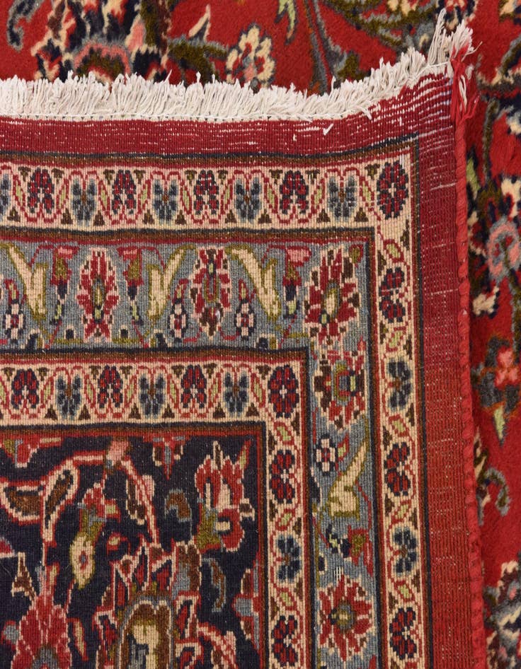 Detail image of  9' 9 x 12' 7  Hand Knotted Mashad Persian Wool Rug