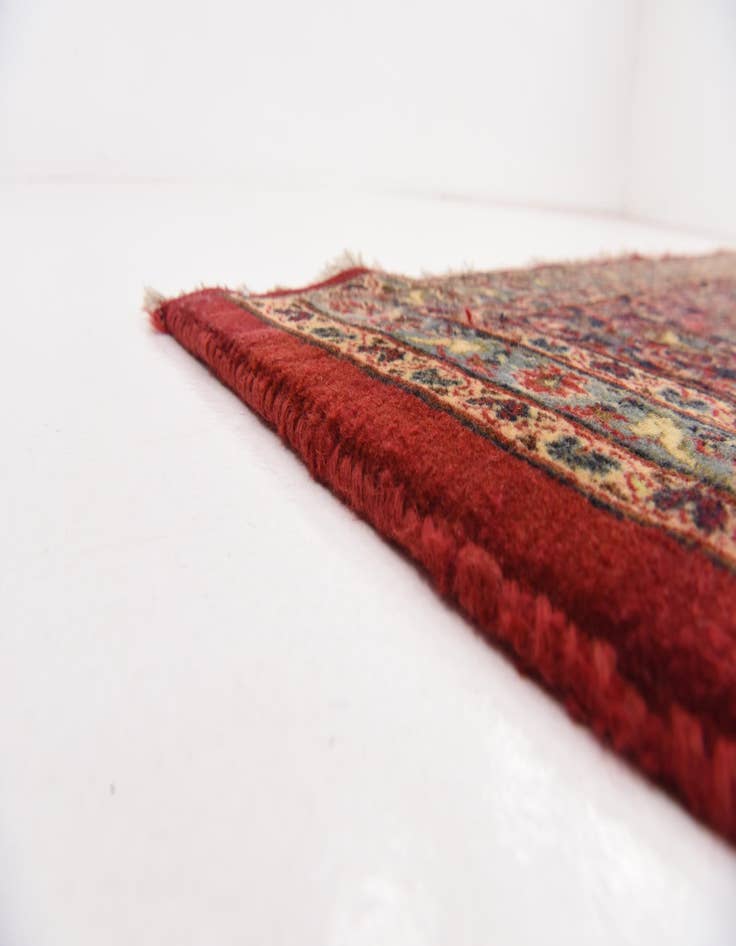 Detail image of  9' 9 x 12' 7  Hand Knotted Mashad Persian Wool Rug