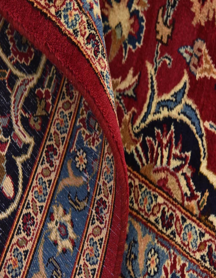 Detail image of  9' 9 x 12' 10  Hand Knotted Mashad Persian Wool Rug