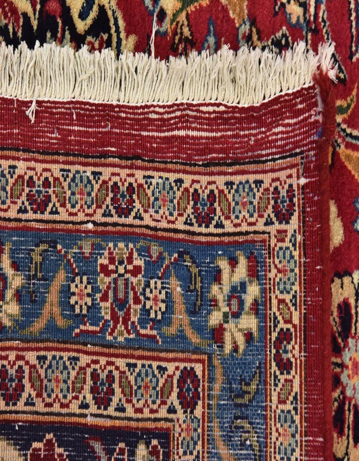 Detail image of  9' 9 x 12' 10  Hand Knotted Mashad Persian Wool Rug