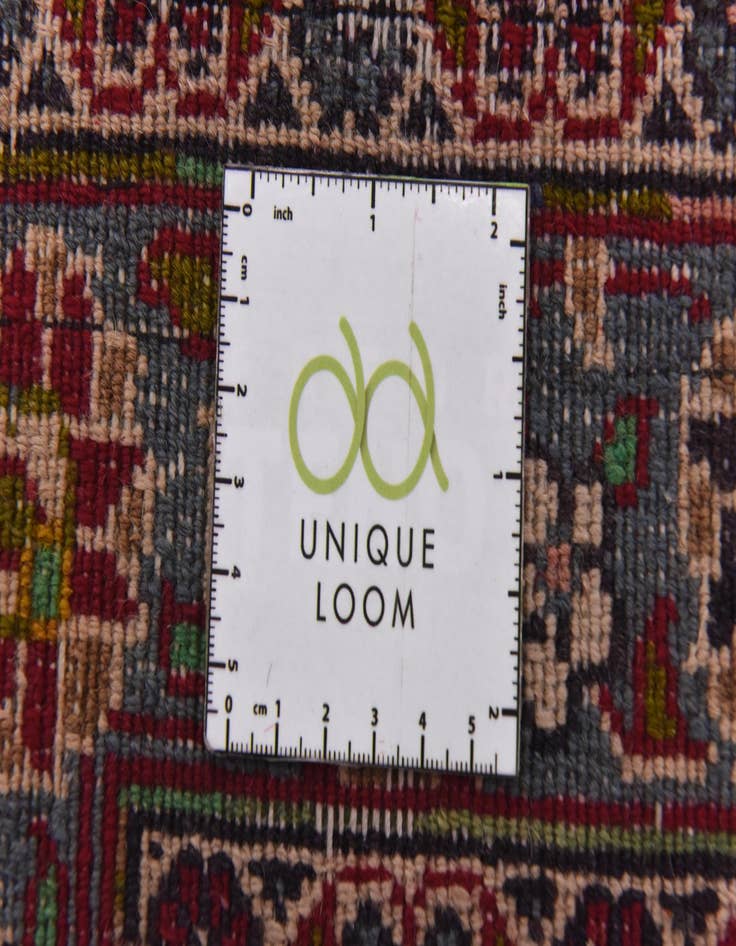 Detail image of  9' 8 x 12' 7  Hand Knotted Mashad Persian Wool Rug