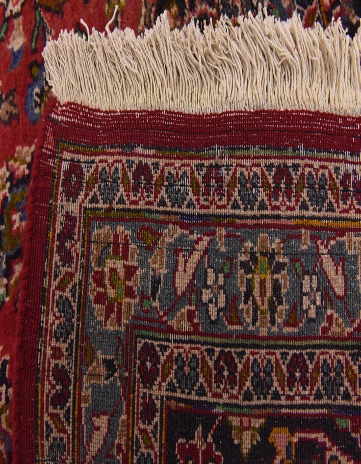 Detail image of  9' 8 x 12' 7  Hand Knotted Mashad Persian Wool Rug