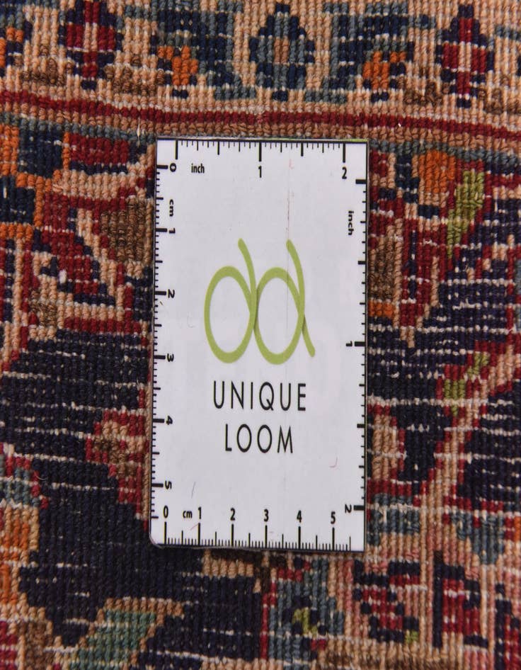 Detail image of  9' 6 x 12' 6  Hand Knotted Mashad Persian Wool Rug