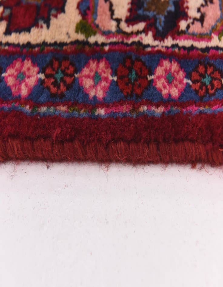 Detail image of  9' 9 x 13'  Hand Knotted Mashad Persian Wool Rug