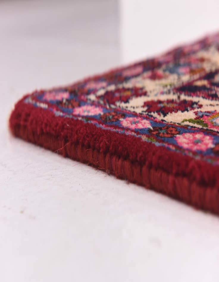 Detail image of  9' 9 x 13'  Hand Knotted Mashad Persian Wool Rug