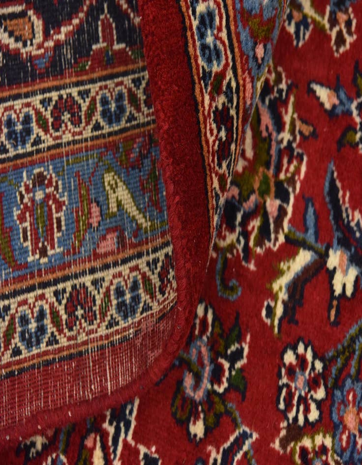 Detail image of  9' 8 x 13' 8  Hand Knotted Mashad Persian Wool Rug