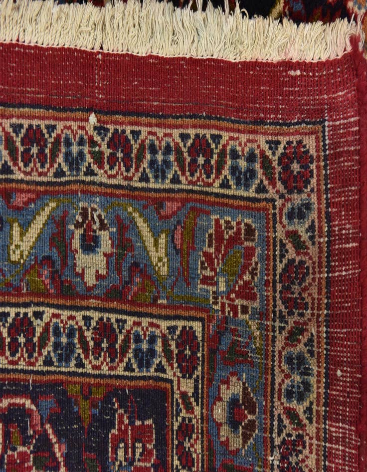 Detail image of  9' 8 x 13' 8  Hand Knotted Mashad Persian Wool Rug