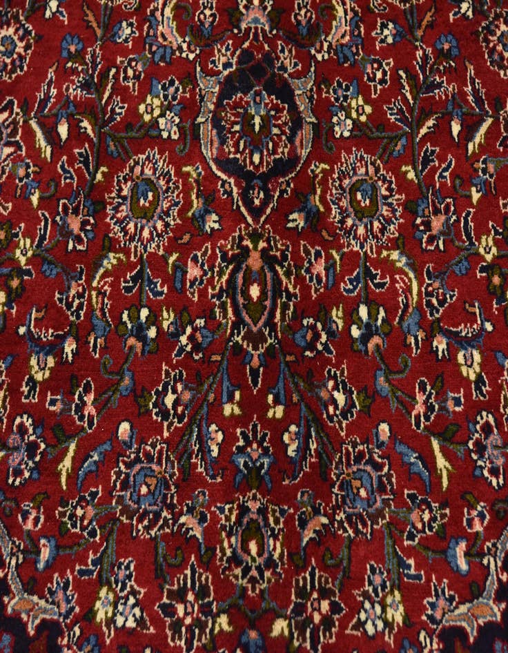 Detail image of  9' 8 x 13' 8  Hand Knotted Mashad Persian Wool Rug