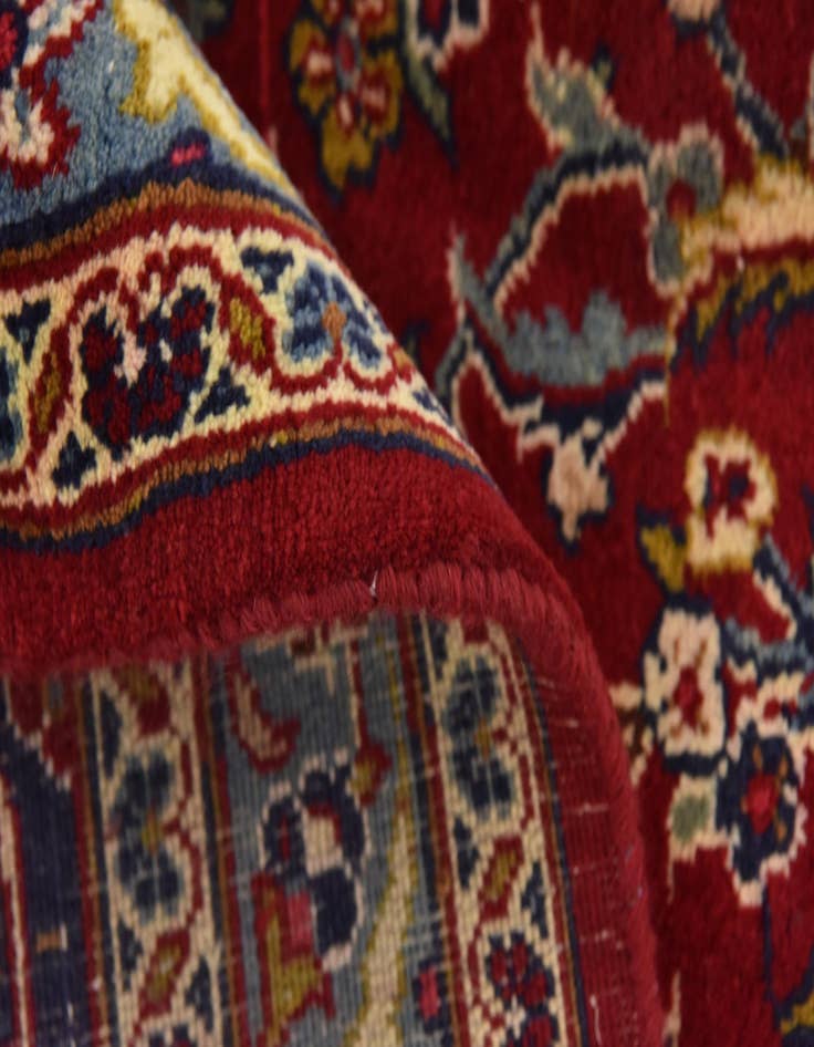 Detail image of  9' 7 x 13'  Hand Knotted Mashad Persian Wool Rug