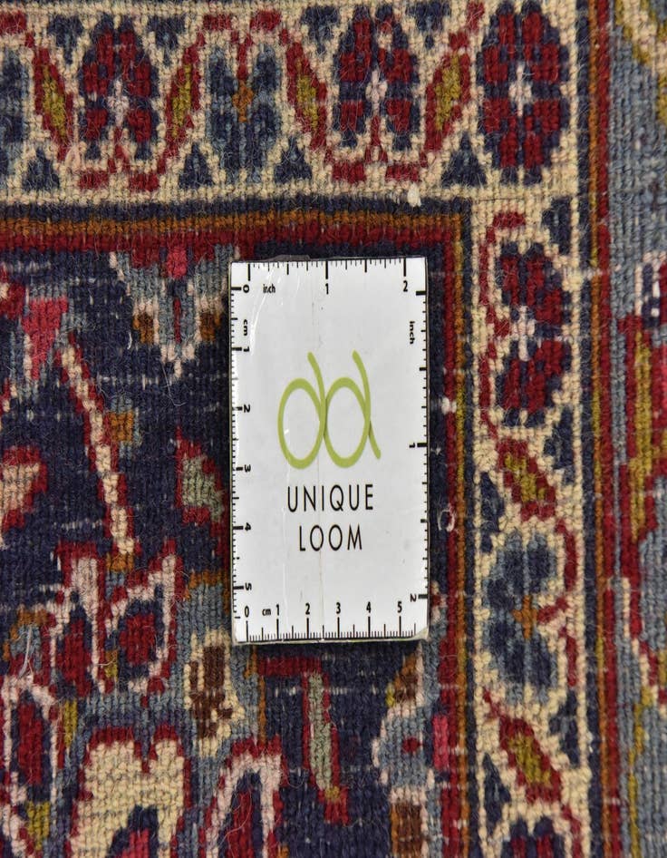 Detail image of  9' 7 x 13'  Hand Knotted Mashad Persian Wool Rug