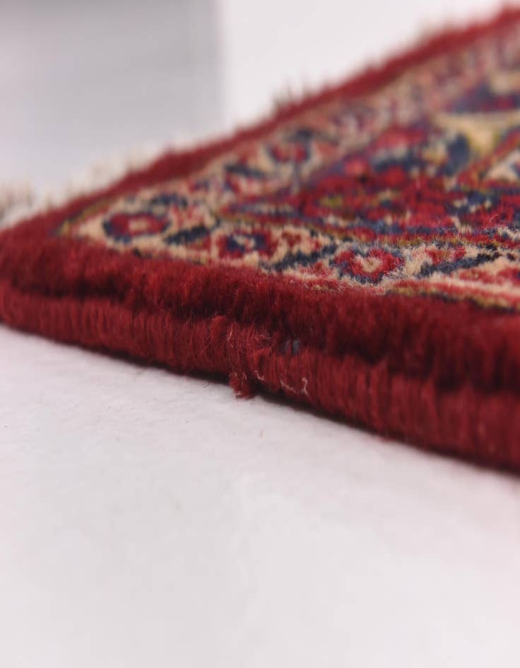 Detail image of  9' 8 x 12' 9  Hand Knotted Mashad Persian Wool Rug