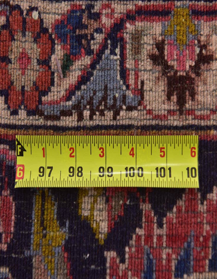 Detail image of  9' 8 x 12' 8  Hand Knotted Mashad Persian Wool Rug