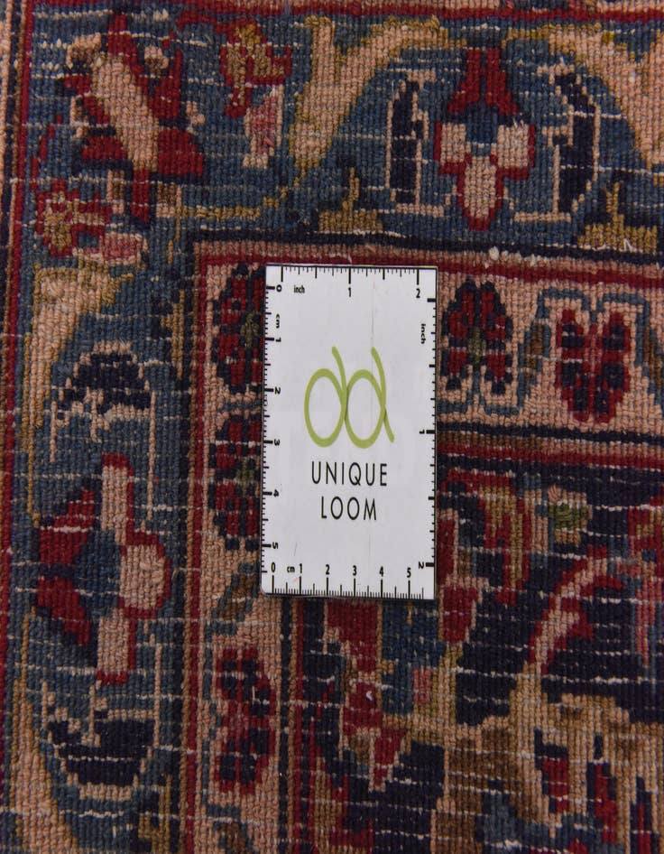 Detail image of  9' 7 x 13'  Hand Knotted Mashad Persian Wool Rug