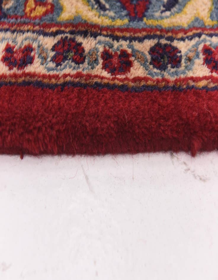 Detail image of  9' 7 x 13'  Hand Knotted Mashad Persian Wool Rug