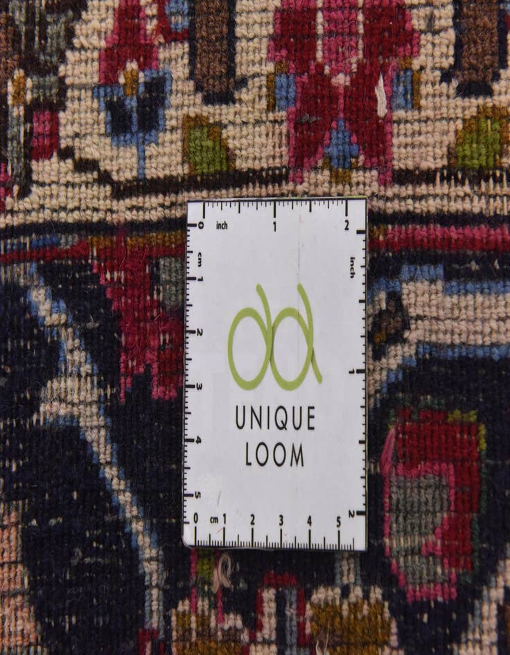 Detail image of  9' 6 x 12' 7  Hand Knotted Mashad Persian Wool Rug