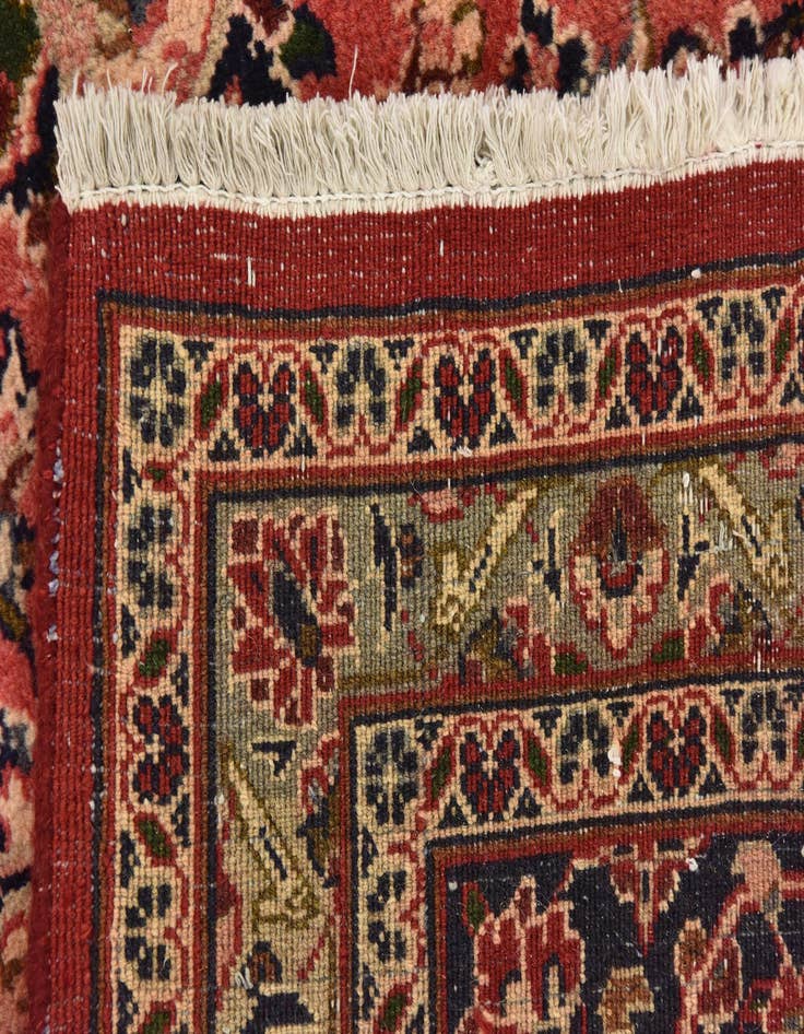 Detail image of  9' 7 x 13' 3  Hand Knotted Mashad Persian Wool Rug