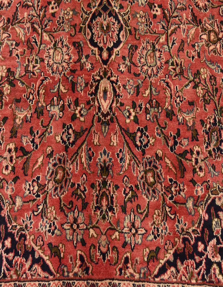 Detail image of  9' 7 x 13' 3  Hand Knotted Mashad Persian Wool Rug